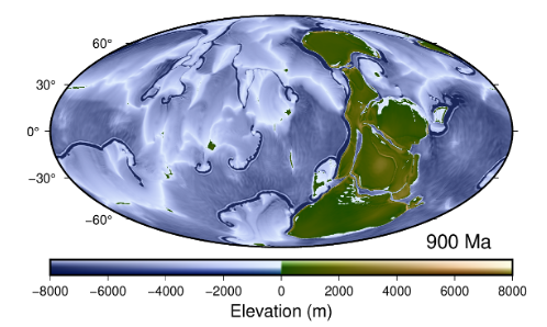 image of the earth 900 MA